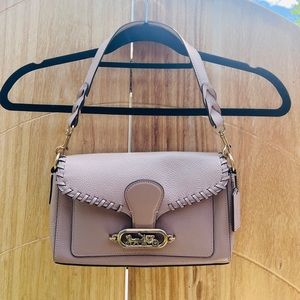 Tan coach purse